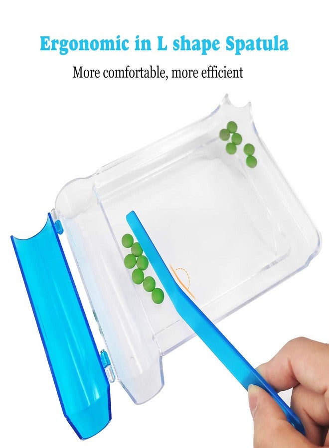 Medarchitect Right Hand Pill Counting Tray with Spatula (Clear - L Shape) - Image 2